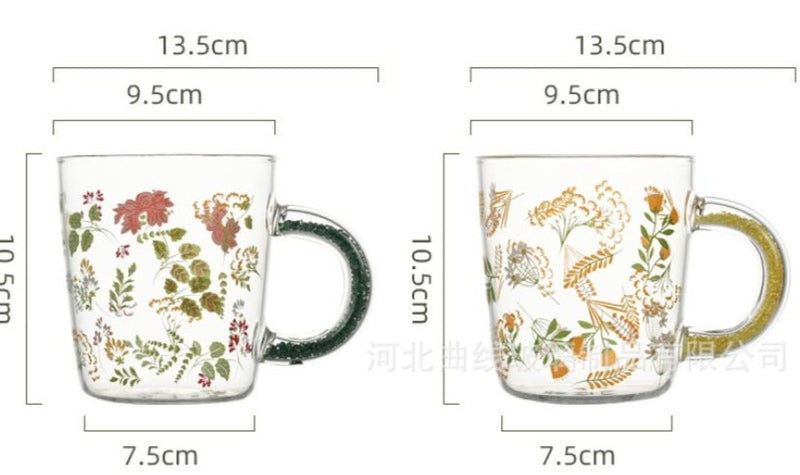 Caneca Boro FLOWERS - 450mL