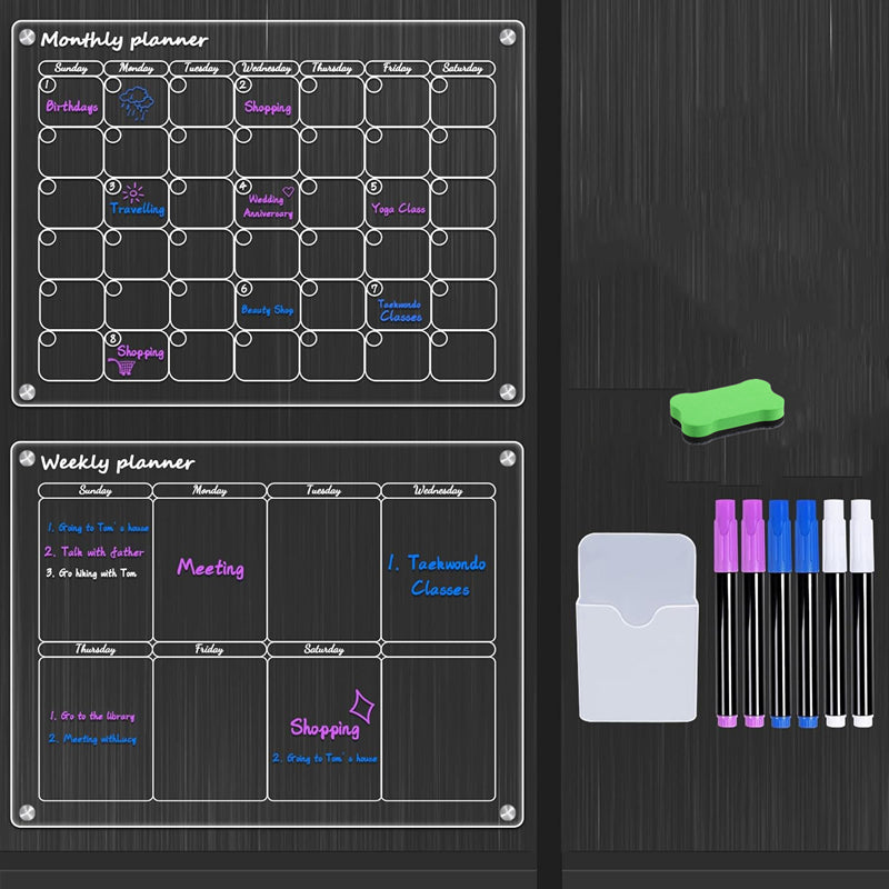 Planner Magnético em Acrílico + BRINDE