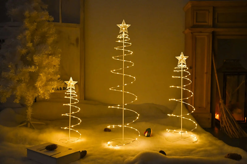 Conjunto de Árvore Natalina em LED - 3 peças