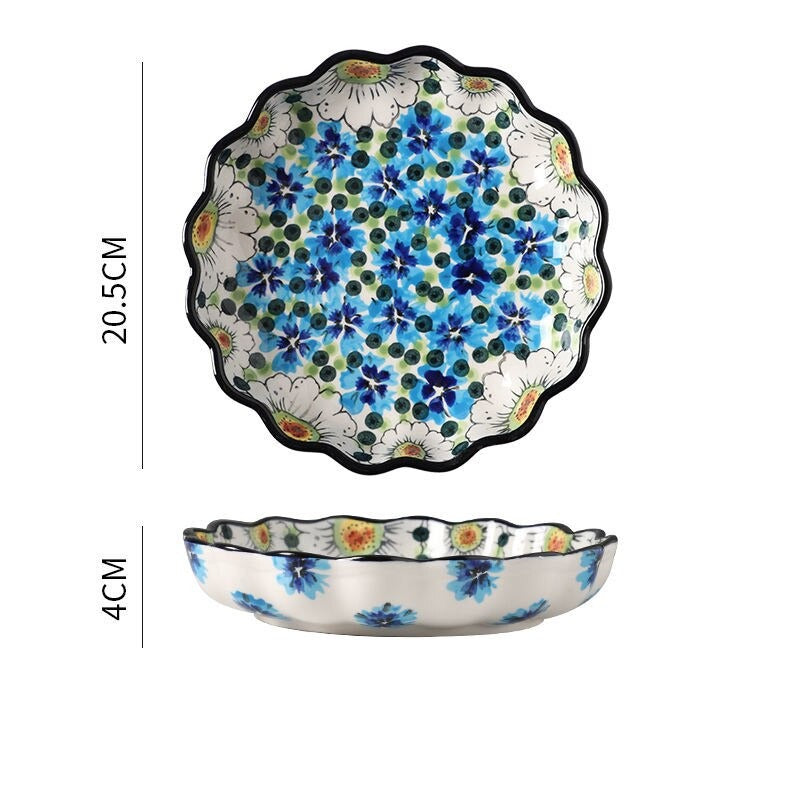 Coleção Blue Flowers em Cerâmica
