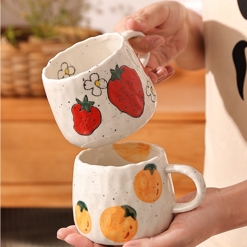 Caneca Fruits em Cerâmica