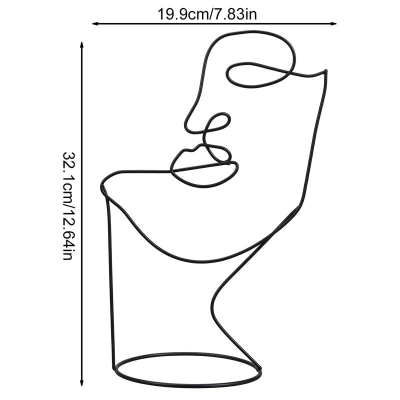 Escultura Abstrata Face Art