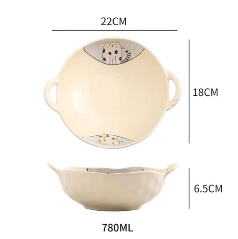 Bowl em Cerâmica Cats - 780mL